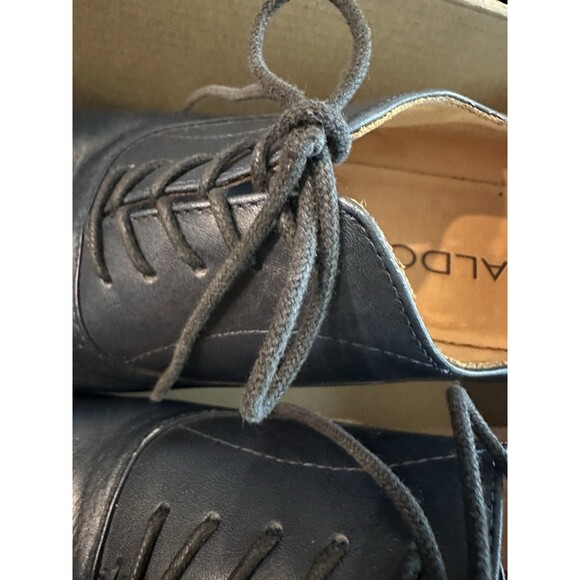 ALDO Blue Leather Dress Shoes Oxfords Classic Men's Lace Up SIZE 8 - Picture 12 of 15